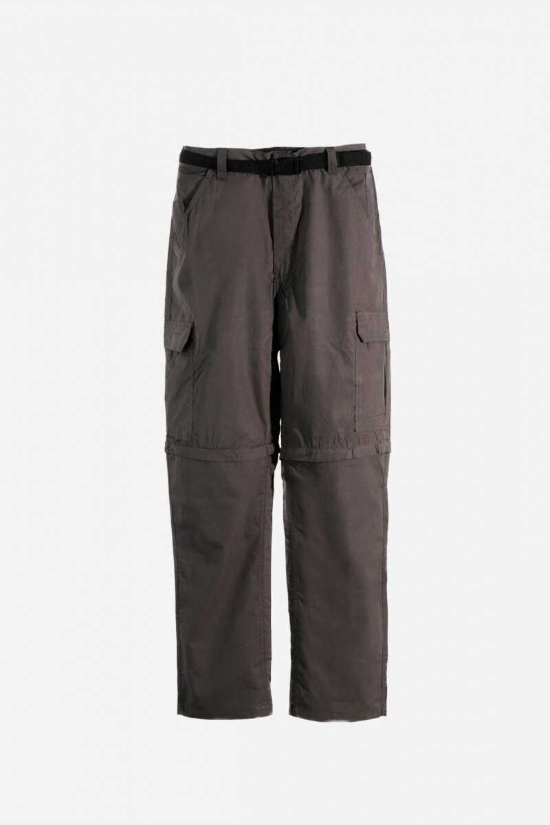 Pantalon de hombre convertible GRIS OSCURO