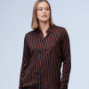 Camisa Lineas NEGRO/MARRON