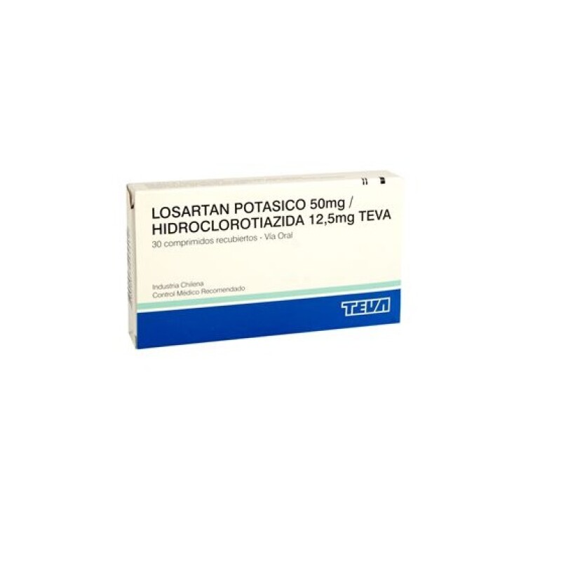 Losartan Potasico + Hidroclotiazida 50 Mg./12.5 Mg. 30 Comp. Losartan Potasico + Hidroclotiazida 50 Mg./12.5 Mg. 30 Comp.