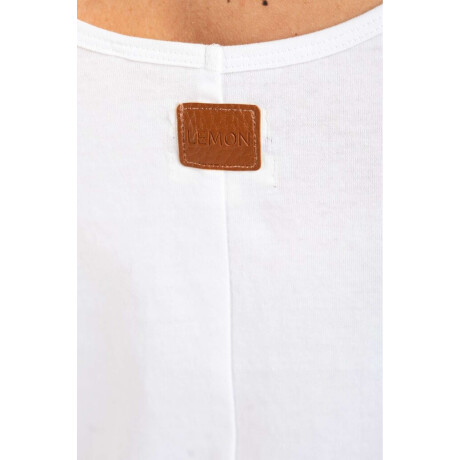 Musculosa Algodón Peinado Blanco