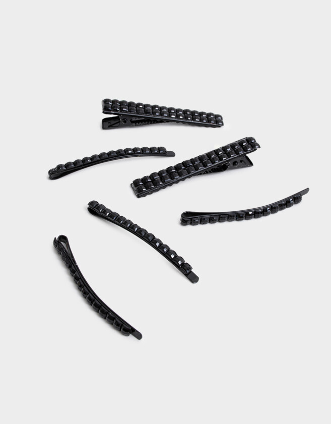 Horquillas Set por 6 Set De Horquillas - Negro