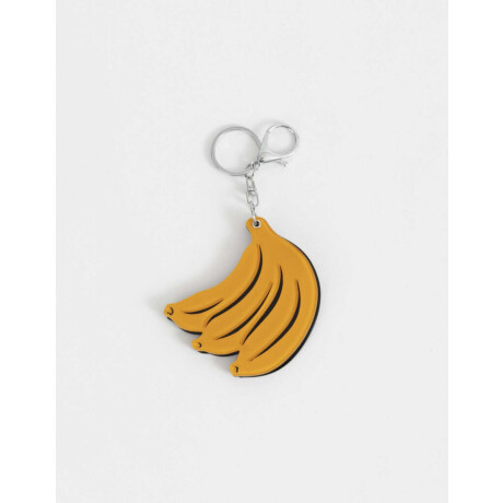 Llavero Y Charm De Banana Amarillo Medio