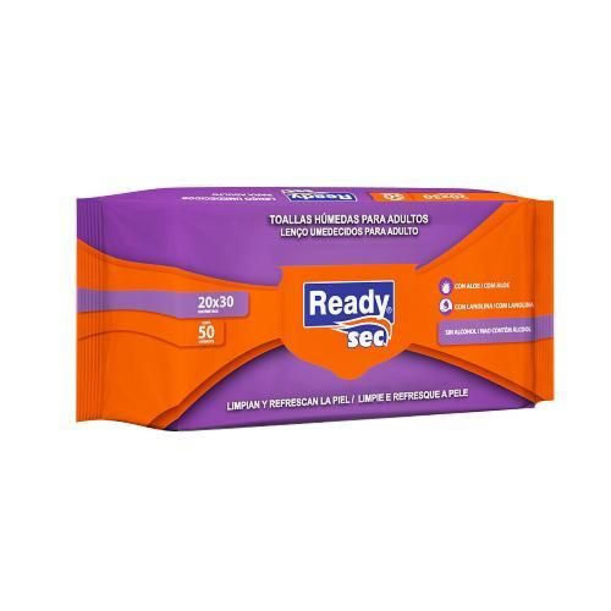 Toallitas Húmedas ReadySec Adulto x50 Unidades – Limpieza y Cuidado