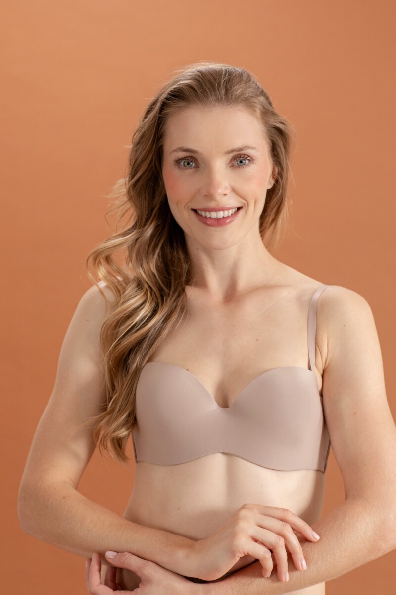 Strapless de Microfibra. Blanco