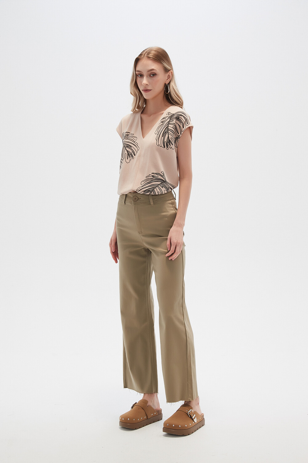 Pantalon Tesa Verde Oliva Claro