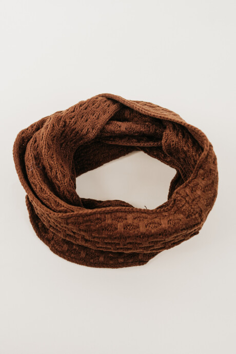 Bufanda Cuello Marron Medio