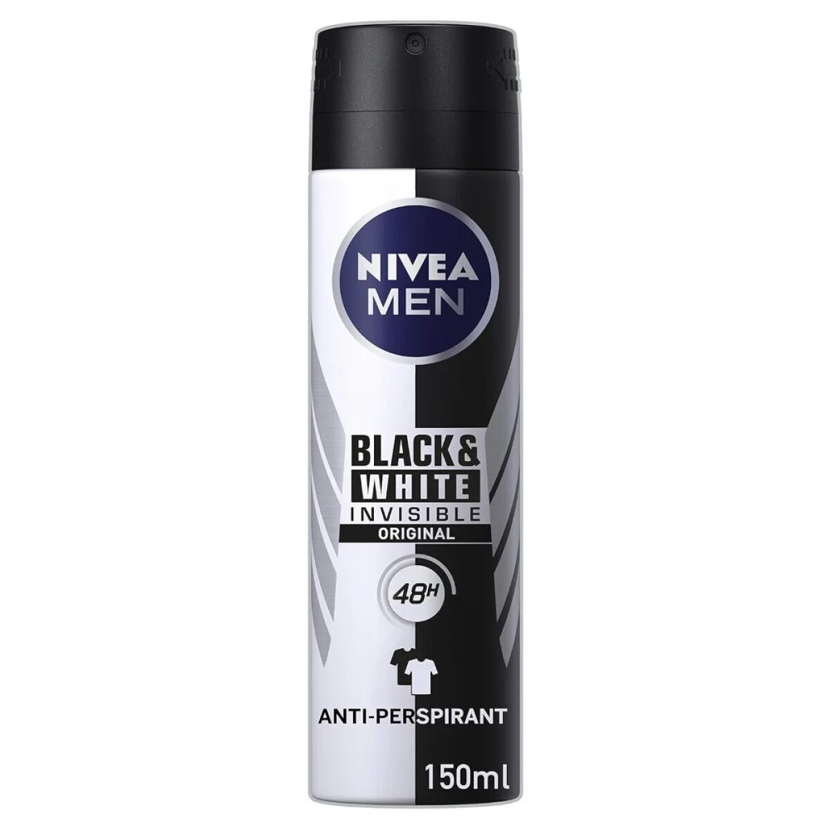 Desodorante Aerosol Nivea Black Y White Invisible Men 150 Ml. 