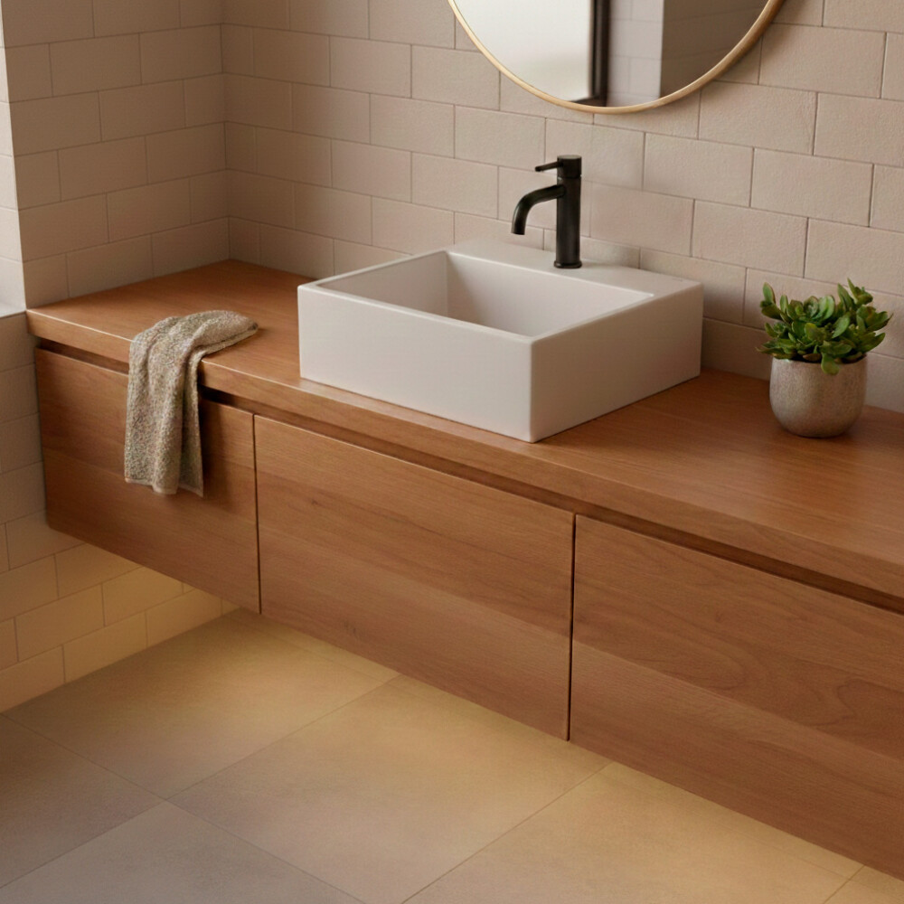 BACHA DE APOYO MODELO BASIC Q1 41x41 CM COLOR PERGAMON Bacha De Apoyo Modelo Basic Q1 41x41 Cm Color Pergamon