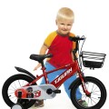 Bicicleta Infantil Rodado 12 Para Niños Con Rueditas Auxiliares Rojo