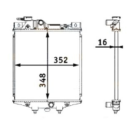 RADIADOR DAIHATSU CHARADE G100 87-93 S/AIRE FAW N5 1.0 REACH RADIADOR DAIHATSU CHARADE G100 87-93 S/AIRE FAW N5 1.0 REACH