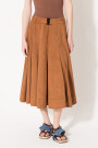 POLLERA SUEDE Caramelo