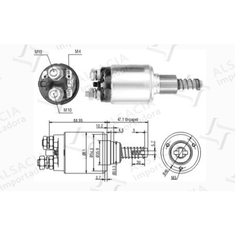 AUTOMATICO DE ARRANQUE - FIAT IVECO BOSCH 24V ZM AUTOMATICO DE ARRANQUE - FIAT IVECO BOSCH 24V ZM