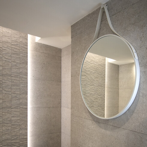 Espejo Anticorrosion Color Blanco Para Baño 70X70 Aqualia 000