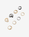 Sets Anillos Strass Sets 8 Anillos - Combinacion Bicolor