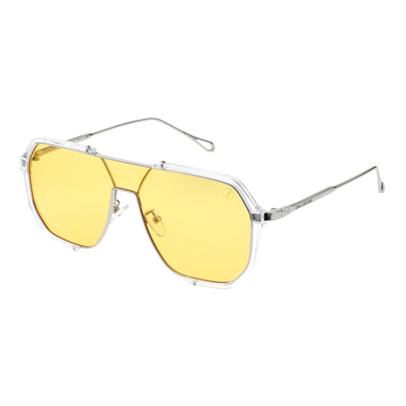 Lentes de Sol Chilli Beans Doha Transparente - Amarillo