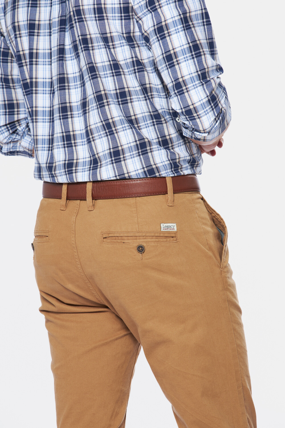 PANTALÓN SKINNY CON SPANDEX Mostaza