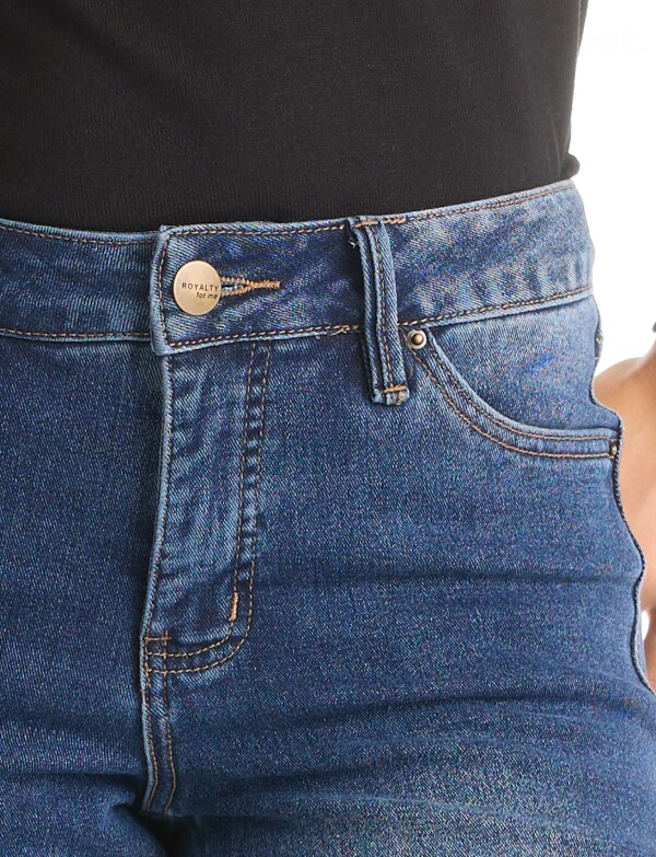 Jean Bootcut Costura Frontal JEAN OSCURO