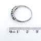 Anillo en oro 18k blanco esmeraldas y brillantes Anillo en oro 18k blanco esmeraldas y brillantes