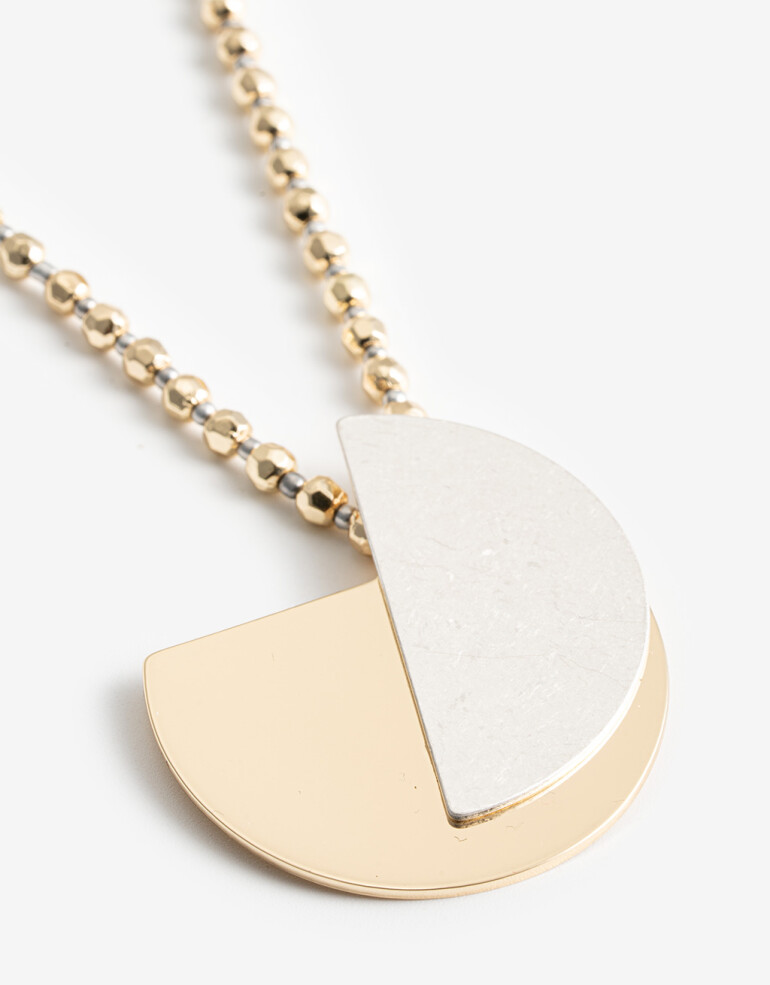 Collares Largos Metal Collar Largo Metal Bicolor - Combinacion Bicolor