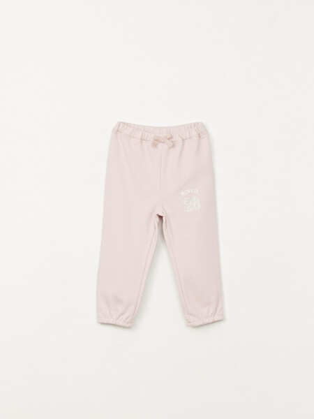 Pantalón deportivo jogger estampado Rosa Pastel