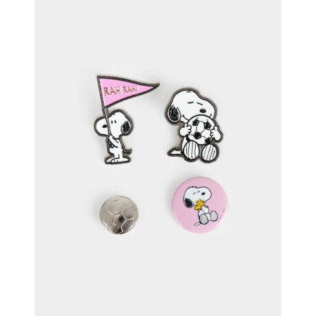 Set De Pins Snoopy Mundial Combinacion Multicolor