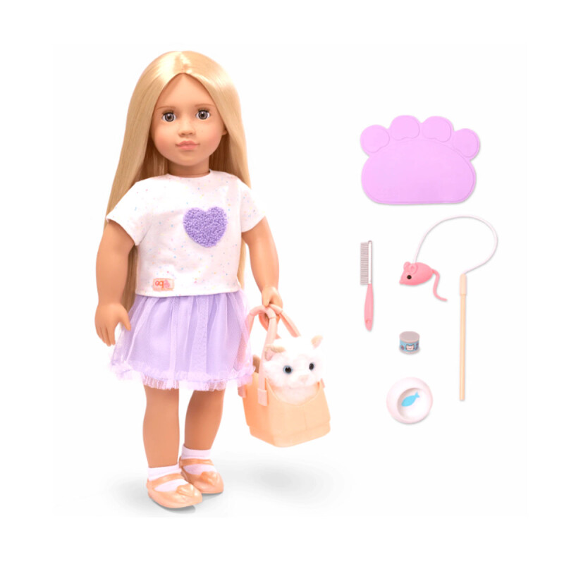 Muñeca Beatrice & Pet Kitty Bitsy Our Generation Muñeca Beatrice & Pet Kitty Bitsy Our Generation