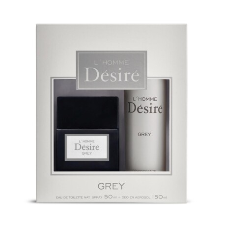 Desire Pack L´Homme Grey edt 50ml+Deo en Areosol 150ml Desire Pack L´Homme Grey edt 50ml+Deo en Areosol 150ml