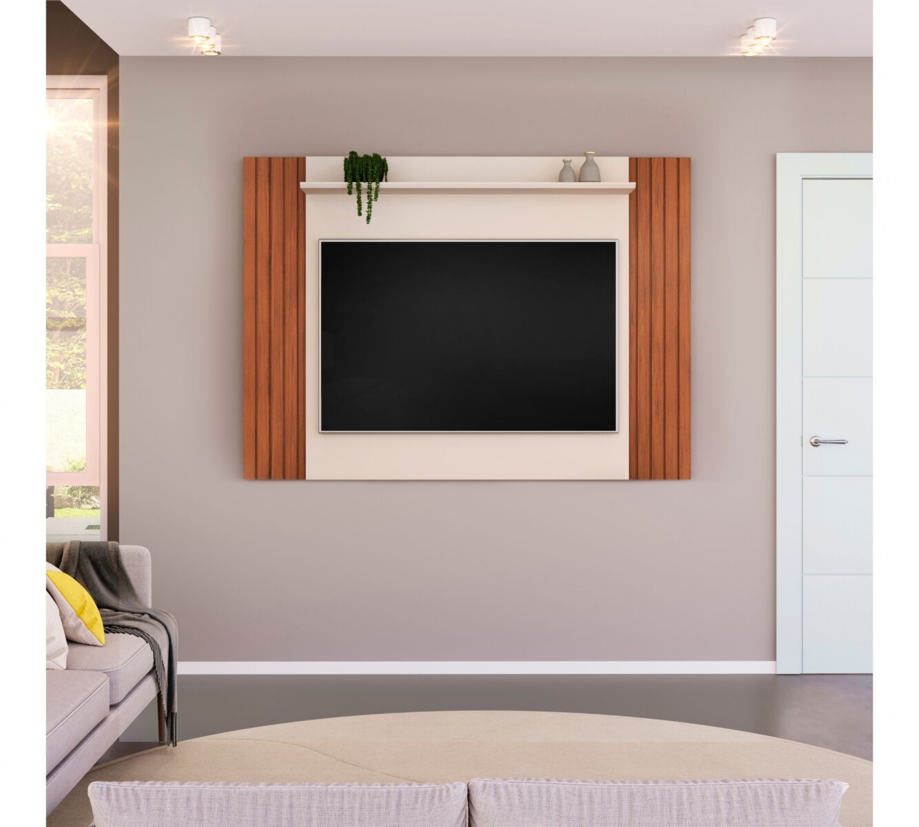 Panel para TV Trend - Marrón 