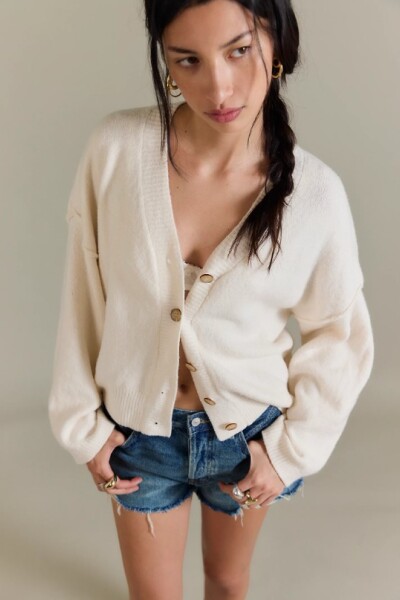 CÁRDIGAN COOL NIGHT Marfil