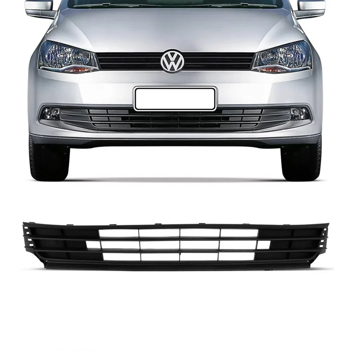 REJILLA DE PARAGOLPE CENTRAL GOL G6 13/16 PARA VIRA CROMADA 