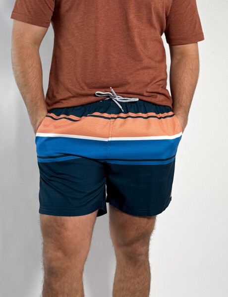 Short de baño estampado Gante Navy