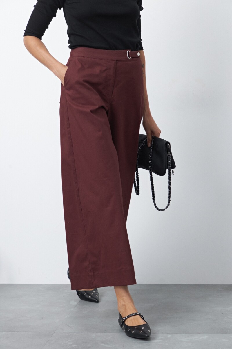 PANTALON LOUIZI Bordó