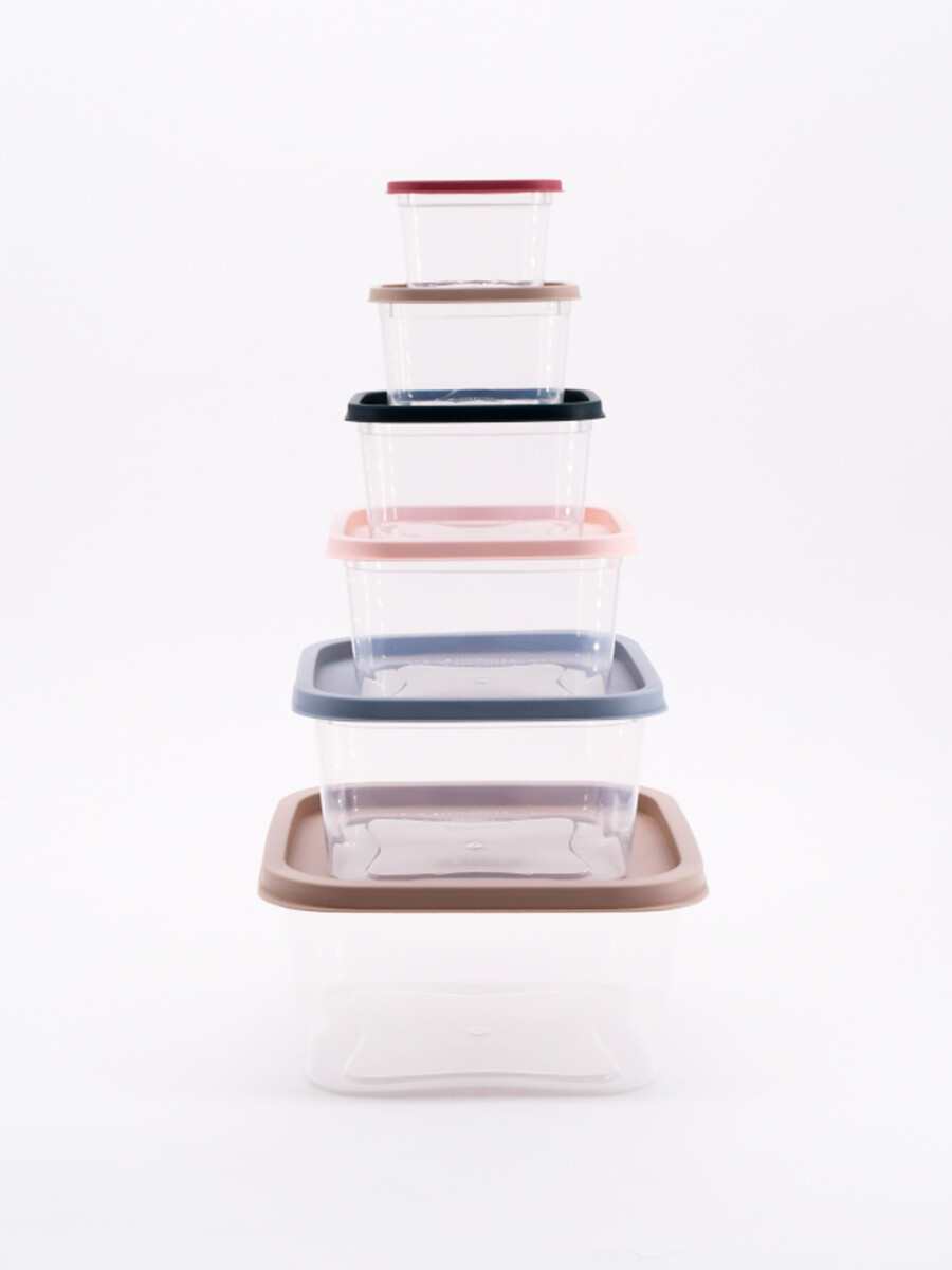 CONTENEDORES SOFT PACK X6 - MULTICOLOR 