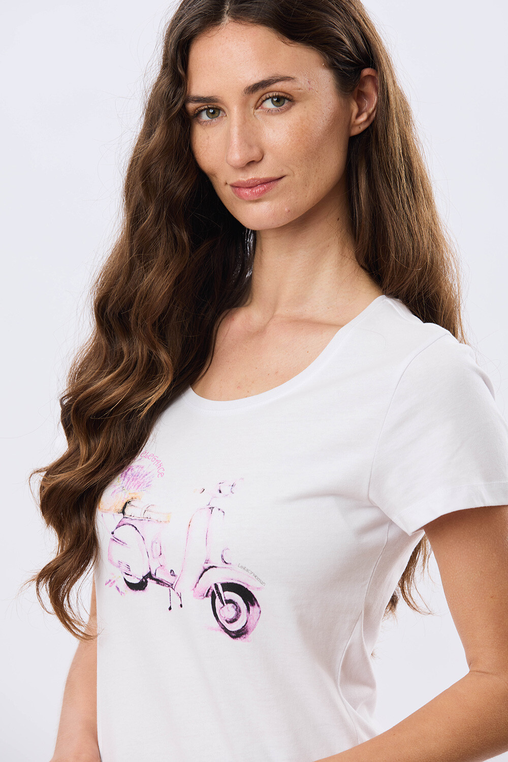 REMERA ESTAMPADA DE ALGODÓN Blanco