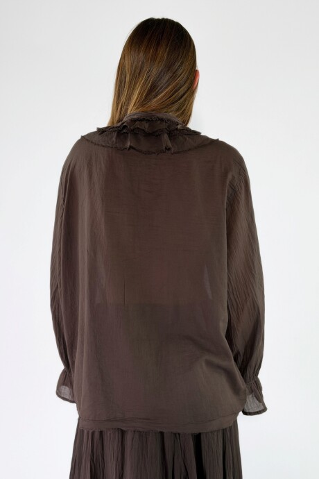 BLUSA MARINO Chocolate