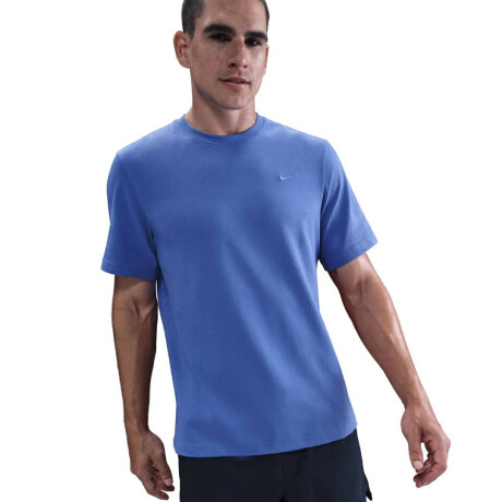 Remera Dri Fit Primary Stmt Manga Corta de Hombre Azul