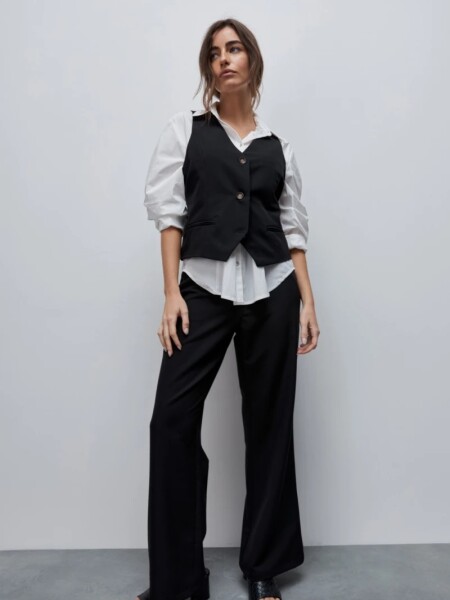 PANTALON D.CASSIN LAX NEGRO