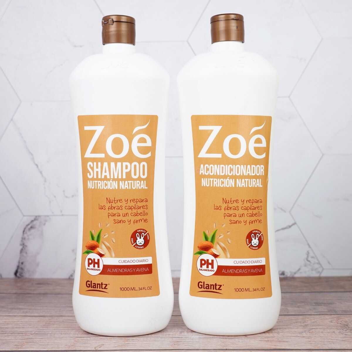 Pack shampoo + acondicionador Zoé nutrición natural 