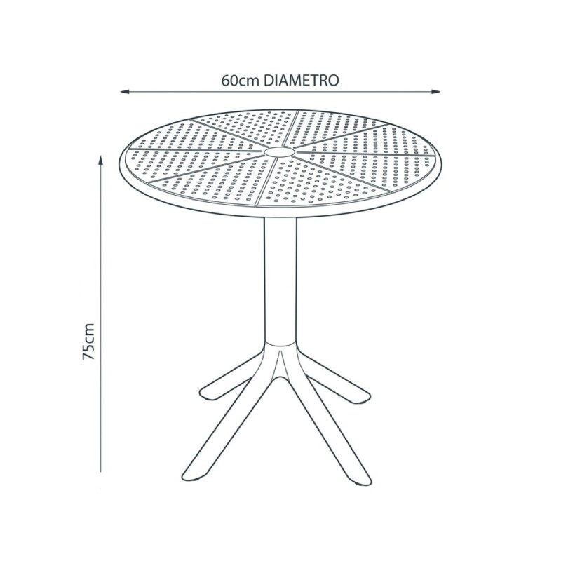 MESA PLAST BLANCO Unica