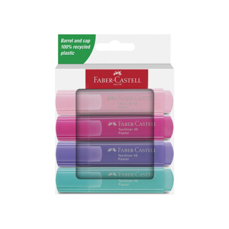 Resaltador Faber Castell Pastel x 4 Resaltador Faber Castell Pastel x 4