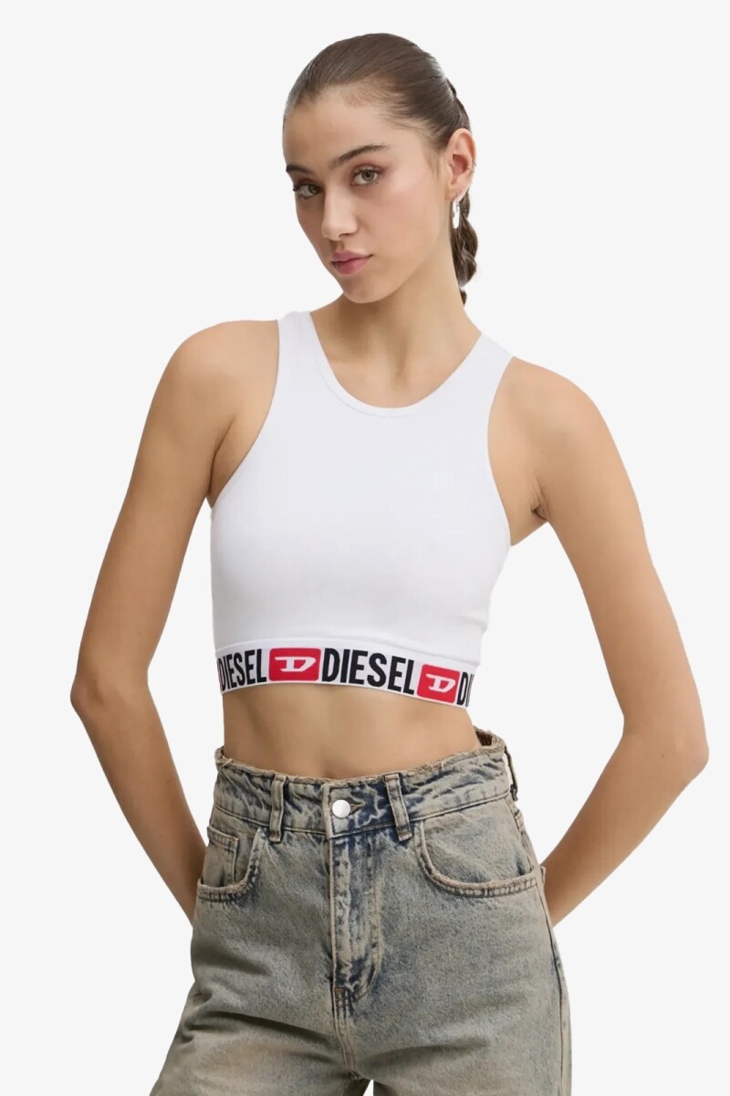 SANDRA-D-CORE TANK Blanco