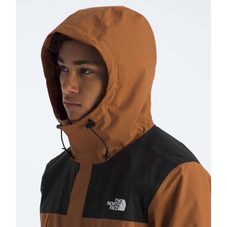 Campera Impermeable Antora hombre Burnt Umber/tnf Black