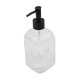 Dispensador de jabón de vidrio 490ml TRANSPARENTE