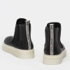 Sneaker Billie En Cuero Graneado Negro
