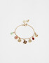 Pulseras Flexibles Esmaltado Pulsera Flexible Multi Dijes - Dorado