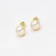 10.5 mm Caravanas En Oro 18K Y Perlas 10.5 mm Caravanas En Oro 18K Y Perlas