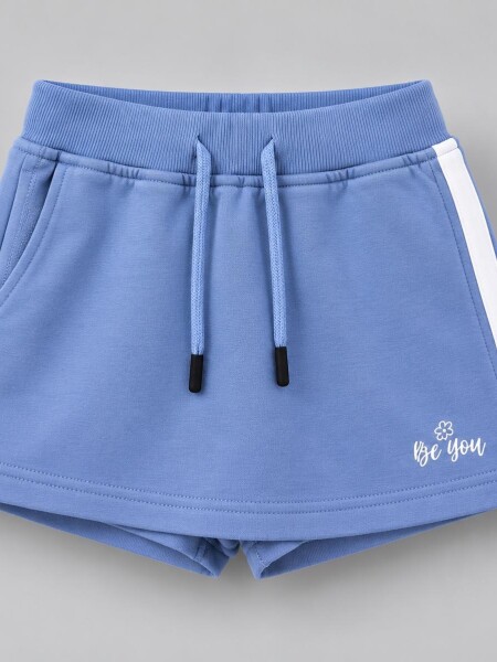 MINI SHORT BE YOU 7251 NIÑA AZUL