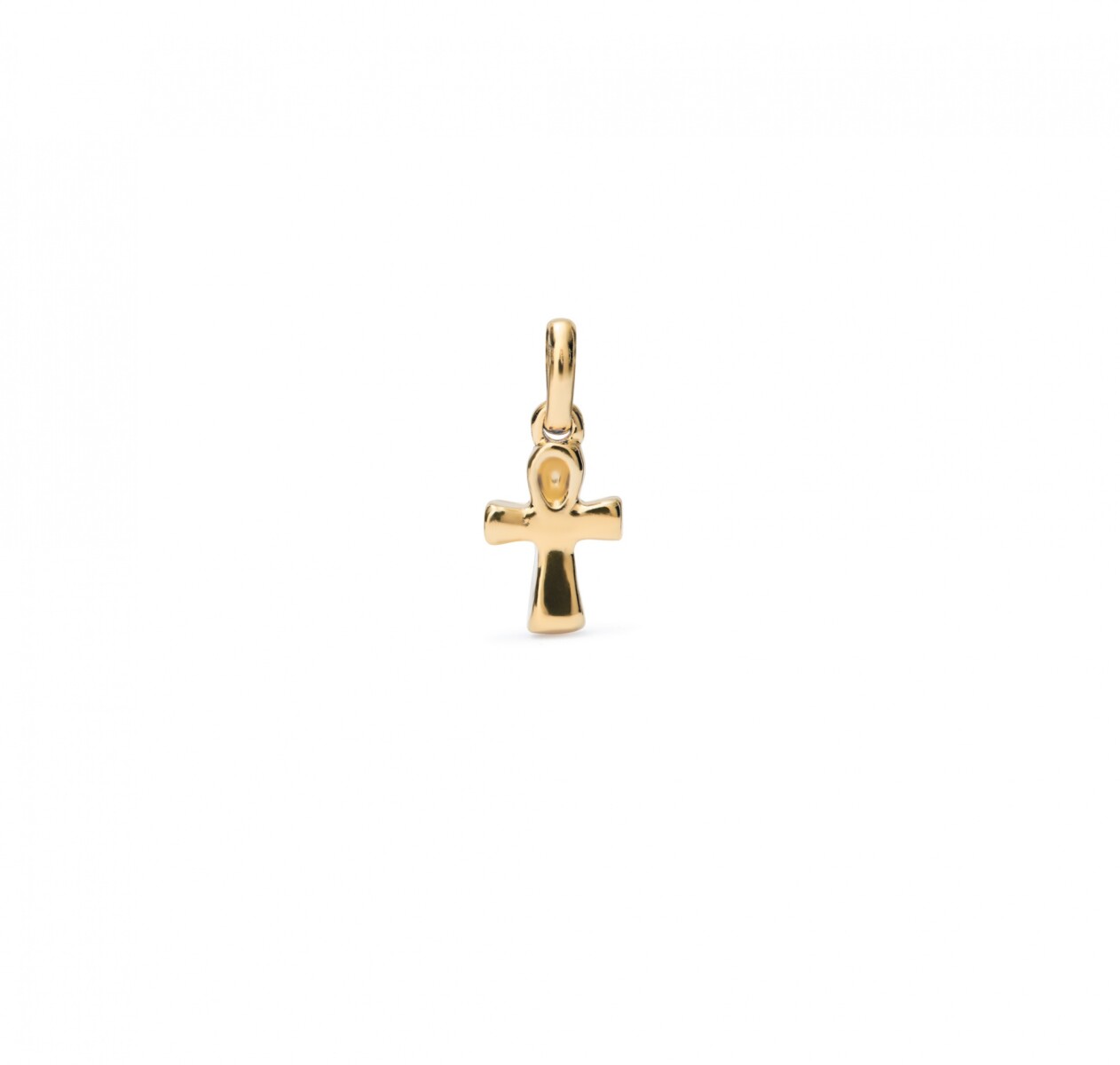 CHARM DE ALEACIÓN DE METALES BAÑADOS EN ORO 18K CON FORMA DE CRUZ - Charm 