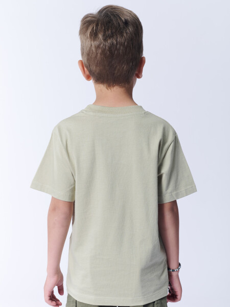 Remera con Bolsillo Verde
