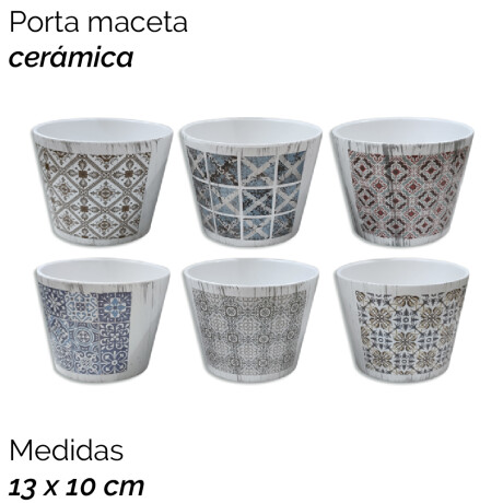 Porta Maceta De Ceramica Unica